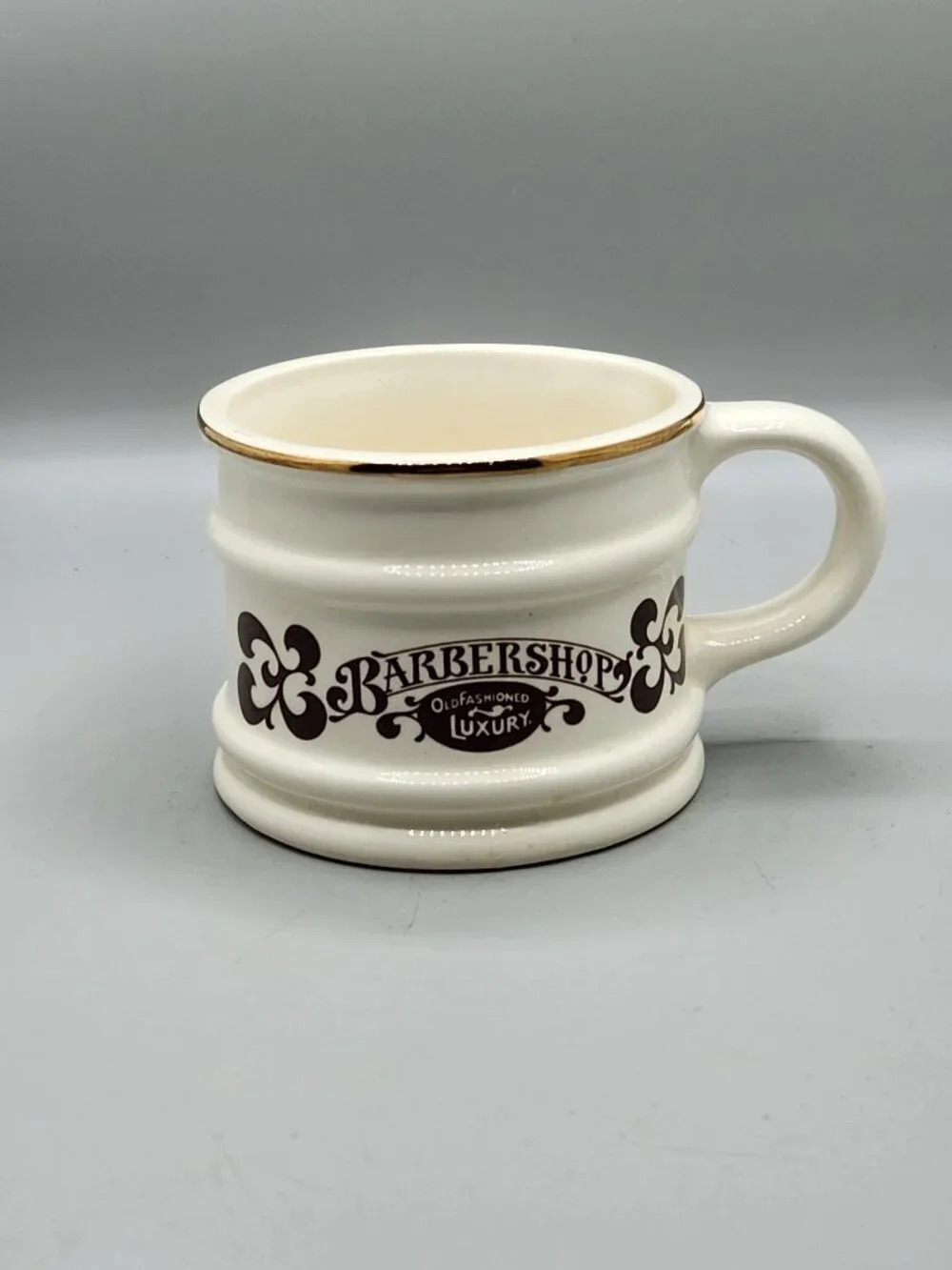Vintage Ceramico Espejo shaving mug Chile men mens shave cup mug holder